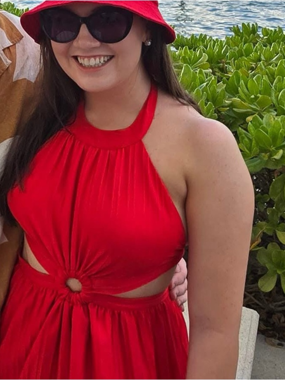 Lulus Island Vacay Red Tie-back Maxi Dress - Picture 6 of 7